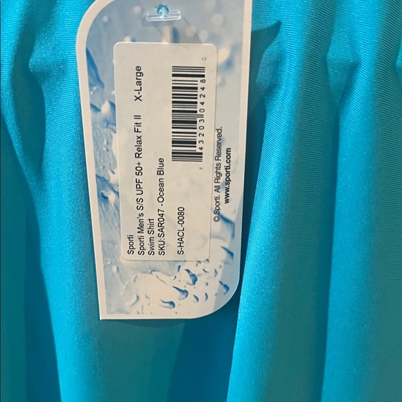 Men's Blue Rash Guard - Picture 2 of 2